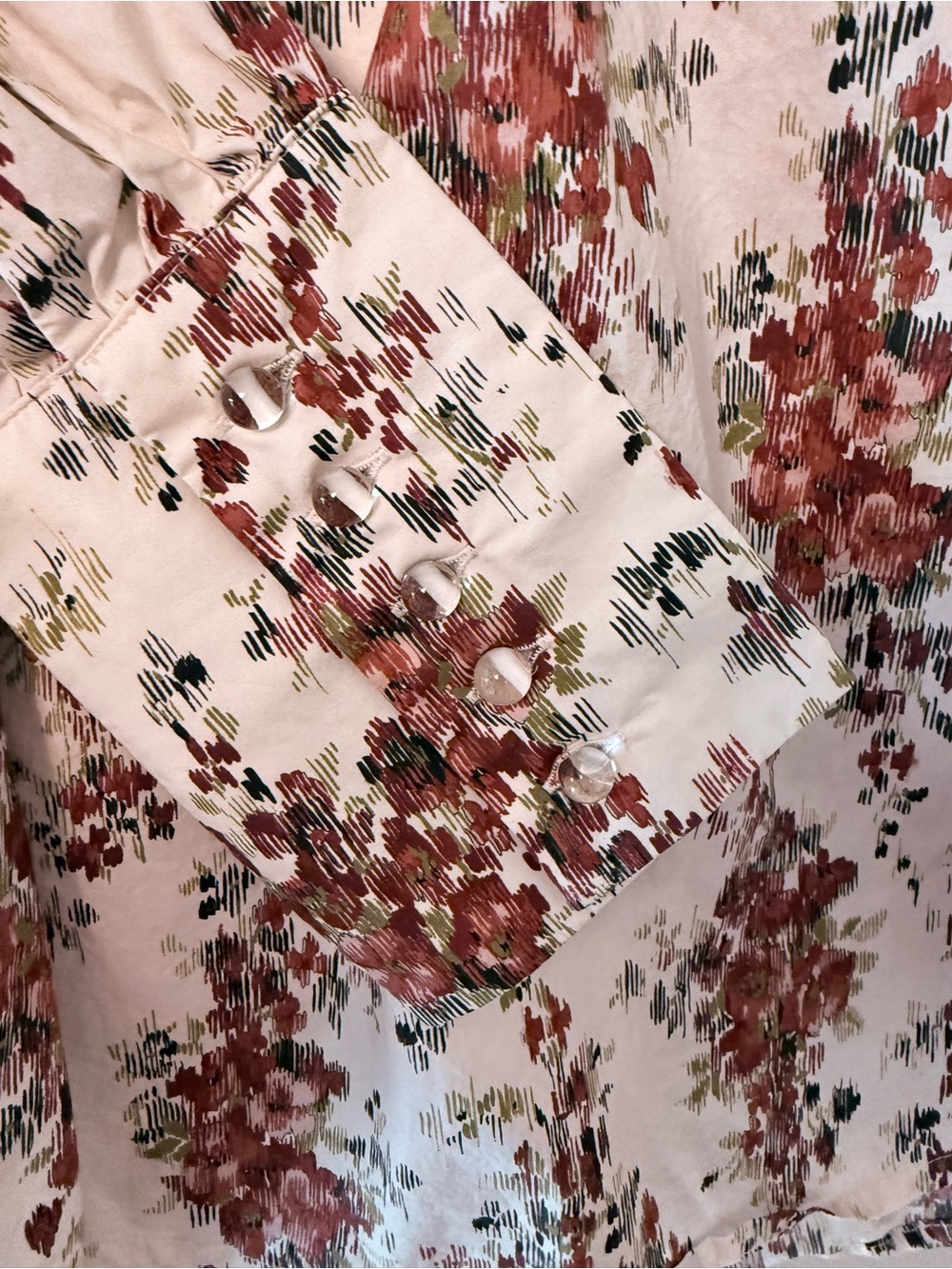 Tuckernuck Floral Corrigan Blouse XS Cotton Top - Picture 7 of 10